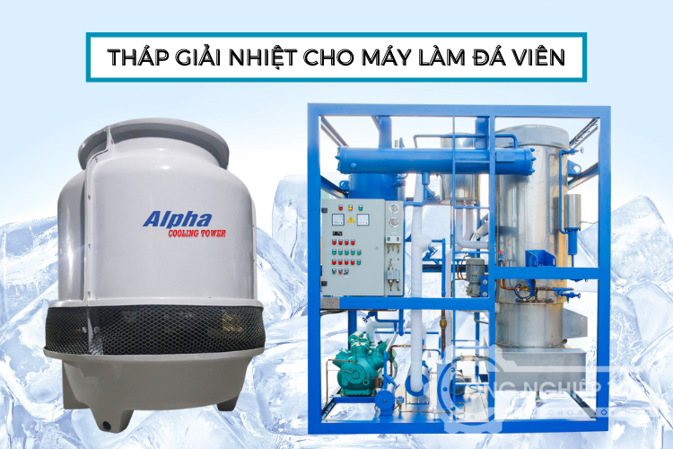 Alpha là dòng tháp giải nhiệt chất lượng chuyên dùng cho máy làm đá